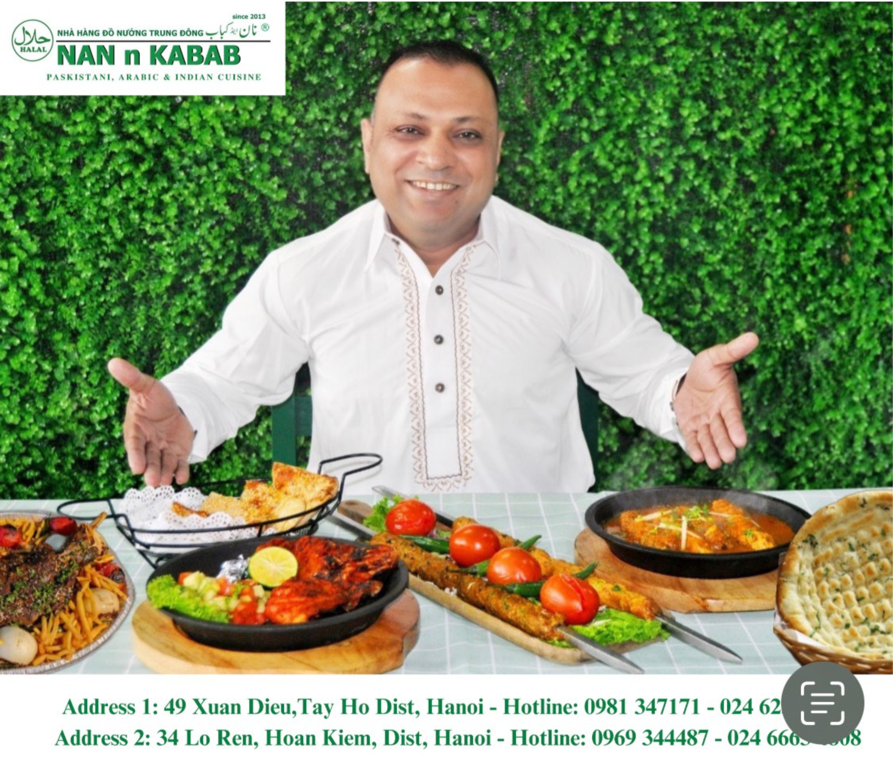 Nan n Kabab – Trải nghiệm ẩm thực Halal đích thực giữa lòng Hà Nội